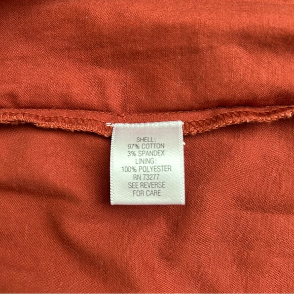 Elle Rust Double Breasted Trench Swing Coat Jacket Contemporary Spring Fall Sz S - Picture 4 of 11